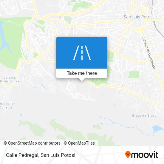 Mapa de Calle Pedregal