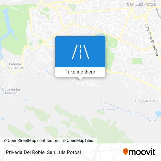 Mapa de Privada Del Roble