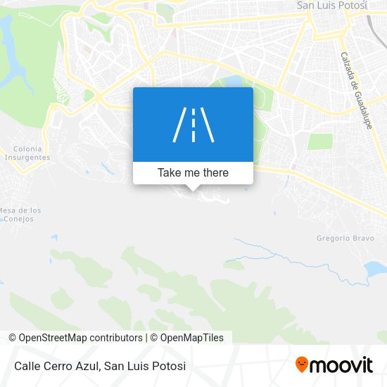 Calle Cerro Azul map