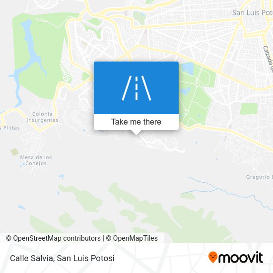 Calle Salvia map