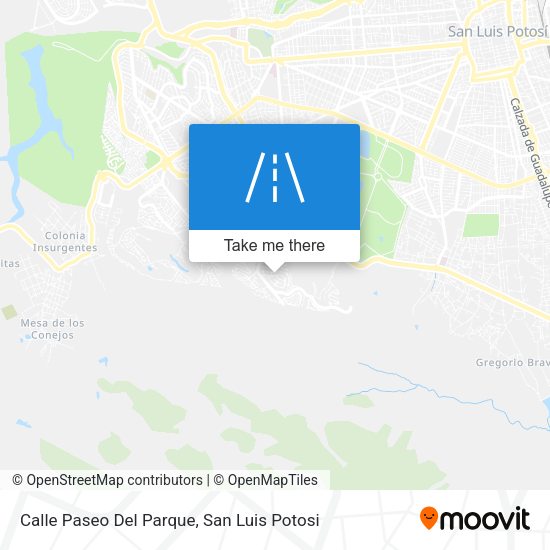 Calle Paseo Del Parque map