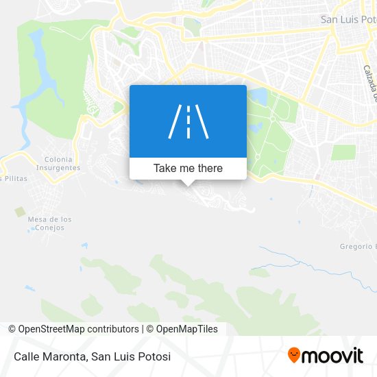 Mapa de Calle Maronta