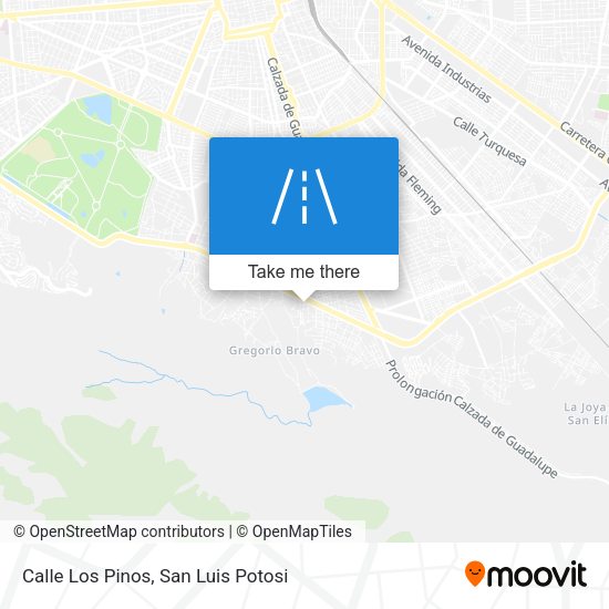 Mapa de Calle Los Pinos