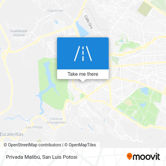 Privada Malibú map