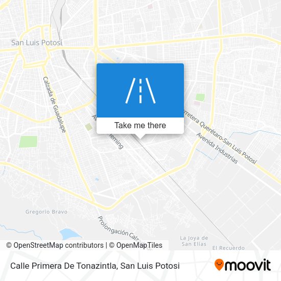Mapa de Calle Primera De Tonazintla