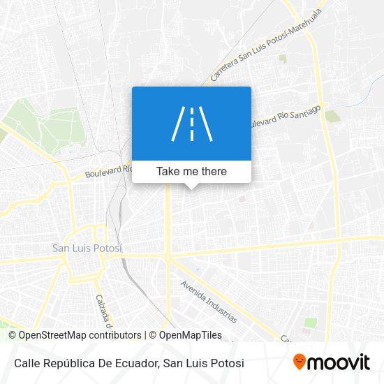 Mapa de Calle República De Ecuador