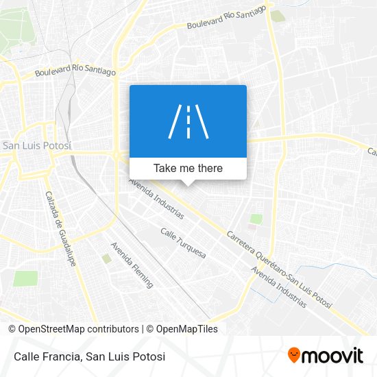 Mapa de Calle Francia