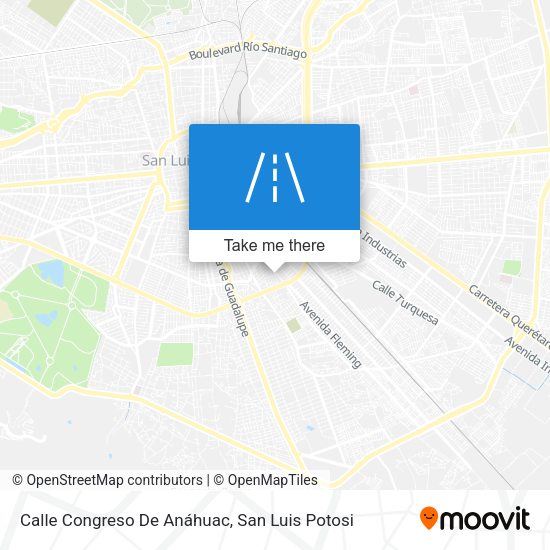 Mapa de Calle Congreso De Anáhuac