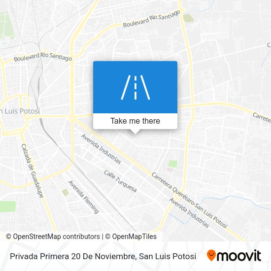 Mapa de Privada Primera 20 De Noviembre