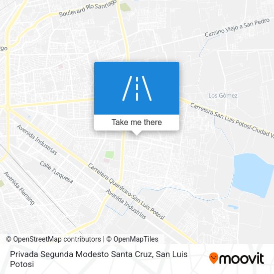 Privada Segunda Modesto Santa Cruz map