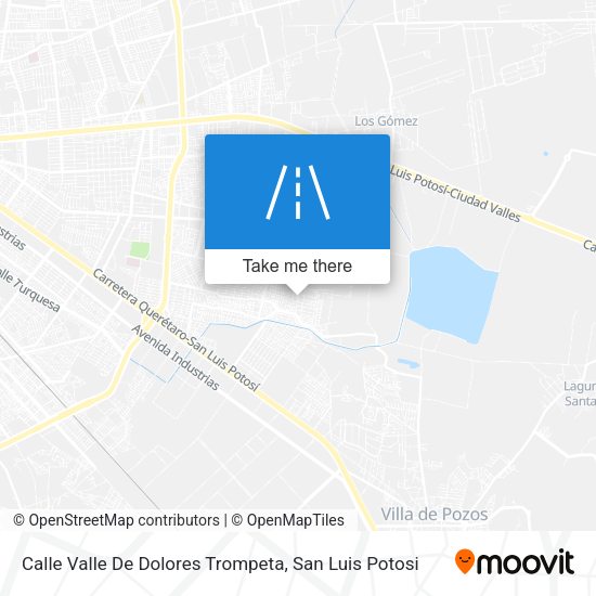 Mapa de Calle Valle De Dolores Trompeta