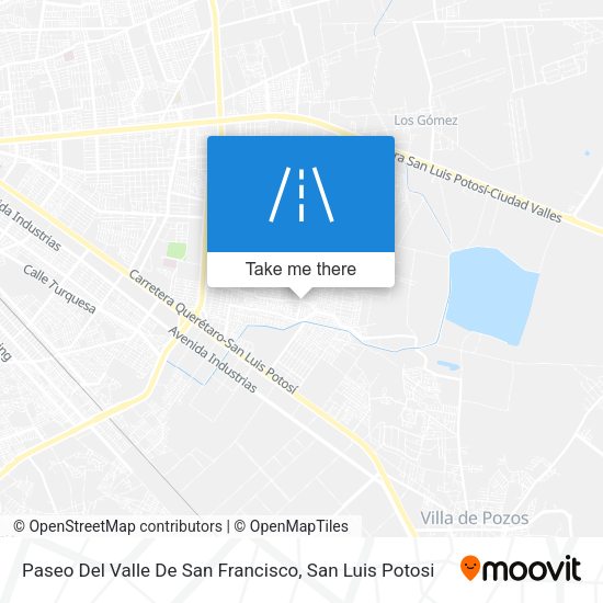 Paseo Del Valle De San Francisco map