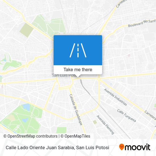Calle Lado Oriente Juan Sarabia map