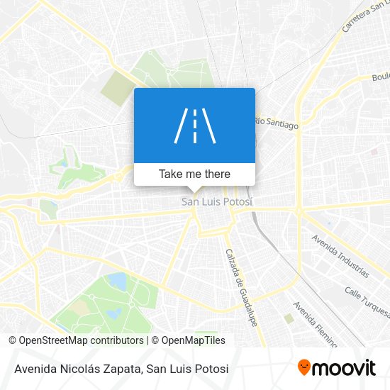 Mapa de Avenida Nicolás Zapata