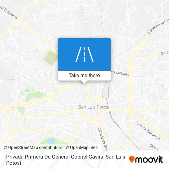 Mapa de Privada Primera De General Gabriel Gavira