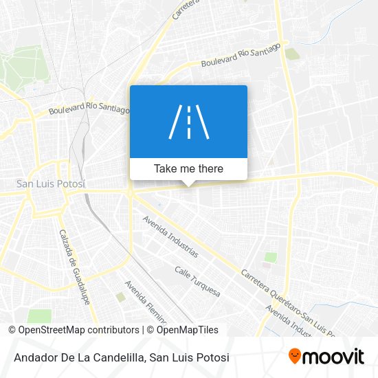Andador De La Candelilla map