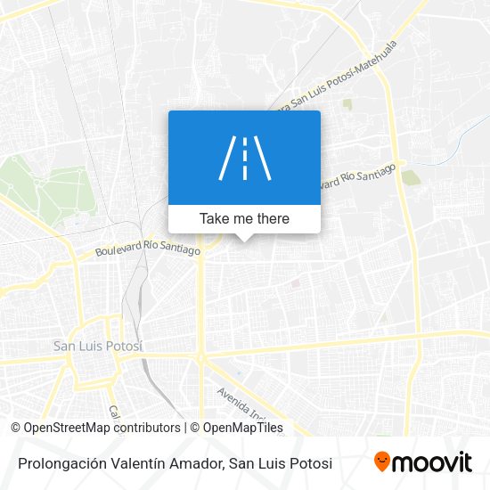 Prolongación Valentín Amador map