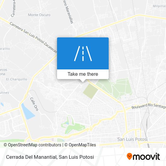Cerrada Del Manantial map