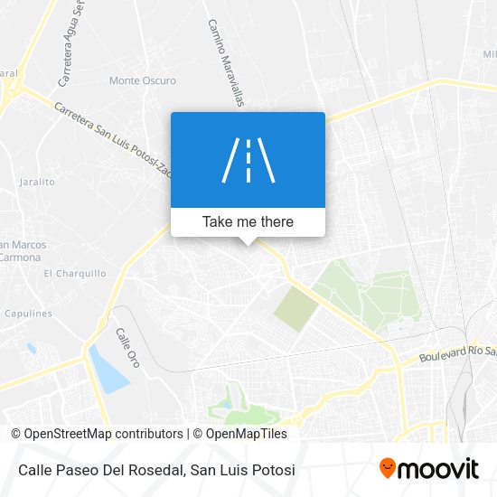 Mapa de Calle Paseo Del Rosedal