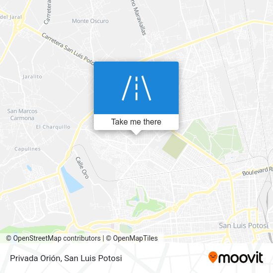 Mapa de Privada Orión