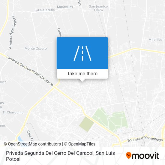 Privada Segunda Del Cerro Del Caracol map