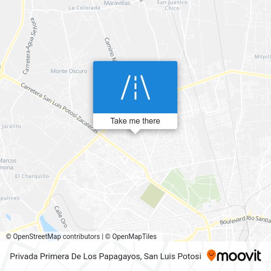 Mapa de Privada Primera De Los Papagayos
