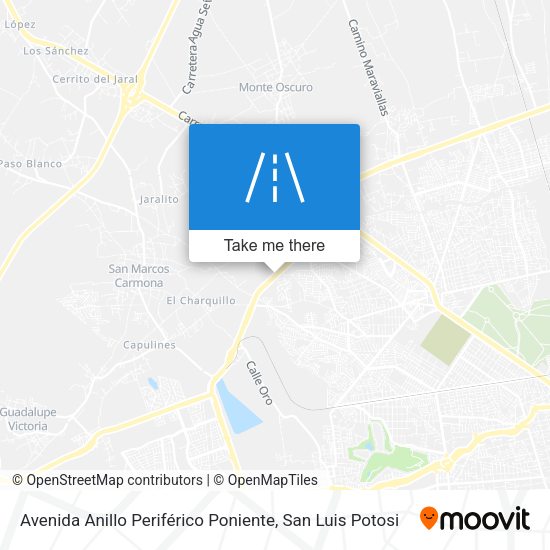 Avenida Anillo Periférico Poniente map
