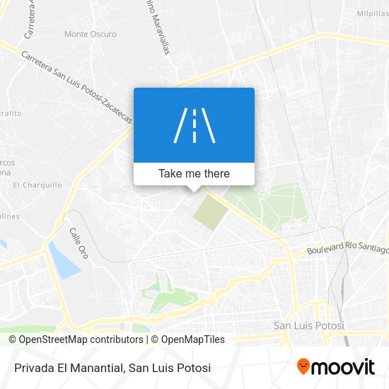 Privada El Manantial map