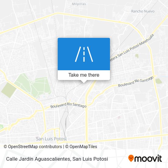 Mapa de Calle Jardín Aguascalientes