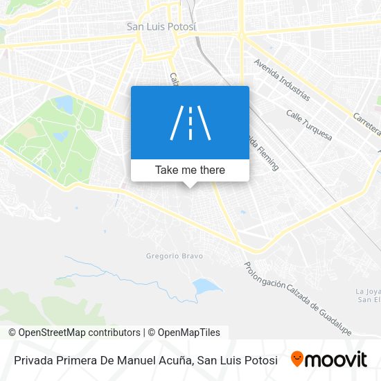 Privada Primera De Manuel Acuña map