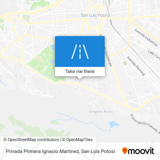 Mapa de Privada Primera Ignacio Martínez