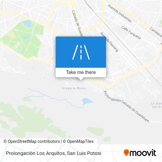 Prolongación Los Arquitos map