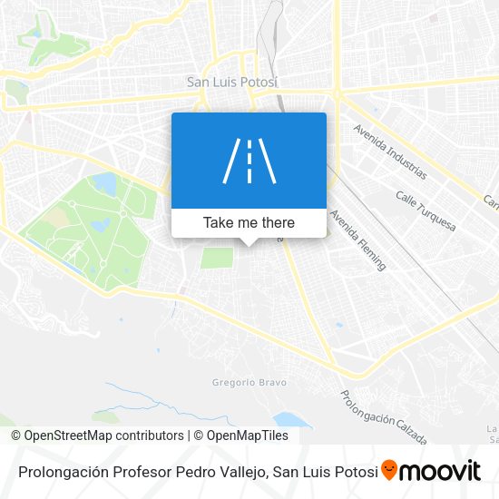 Prolongación Profesor Pedro Vallejo map