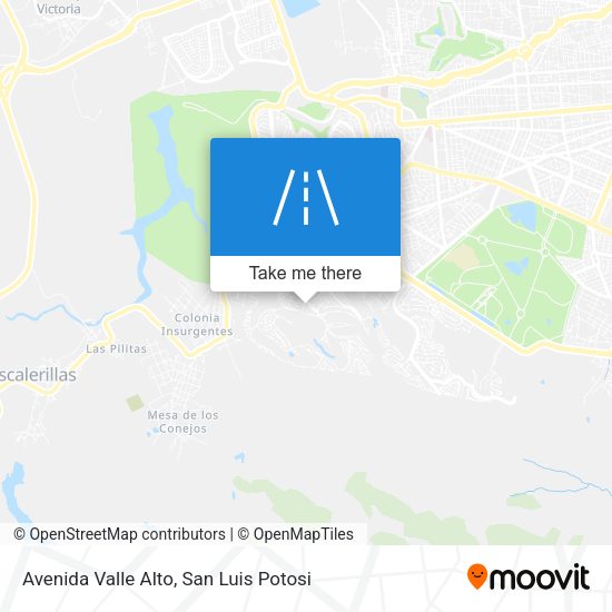 Mapa de Avenida Valle Alto