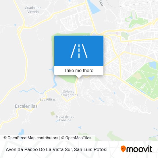 Mapa de Avenida Paseo De La Vista Sur