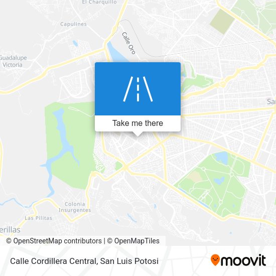 Calle Cordillera Central map