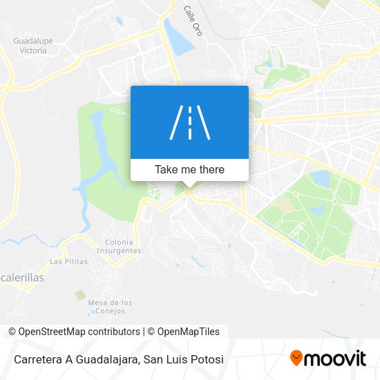Carretera A Guadalajara map