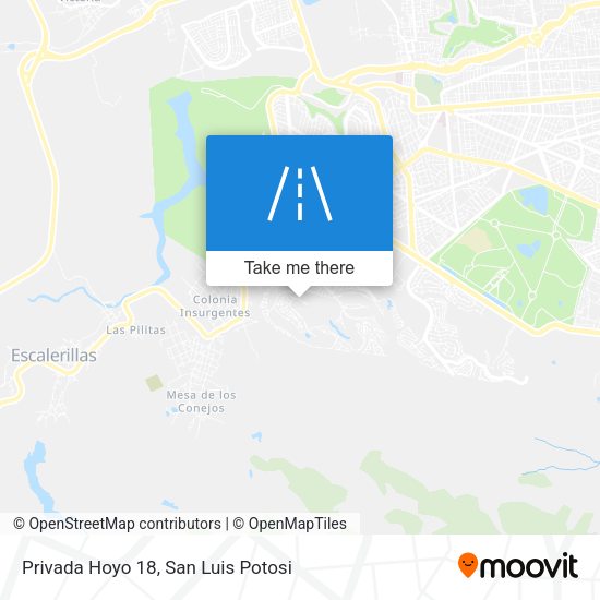 Privada Hoyo 18 map