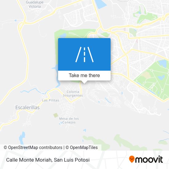 Calle Monte Moriah map