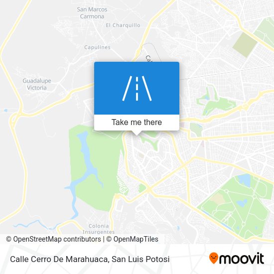Calle Cerro De Marahuaca map