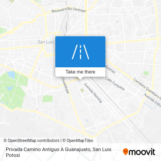 Privada Camino Antiguo A Guanajuato map