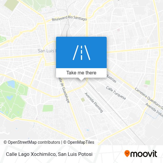 Calle Lago Xochimilco map