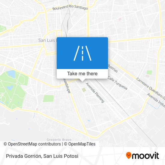 Mapa de Privada Gorrión