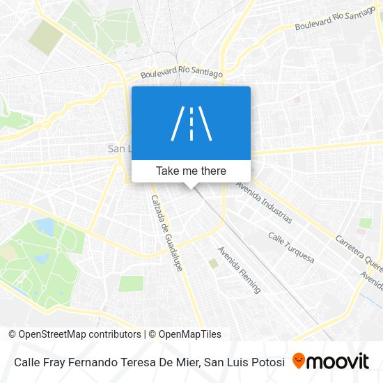 Calle Fray Fernando Teresa De Mier map