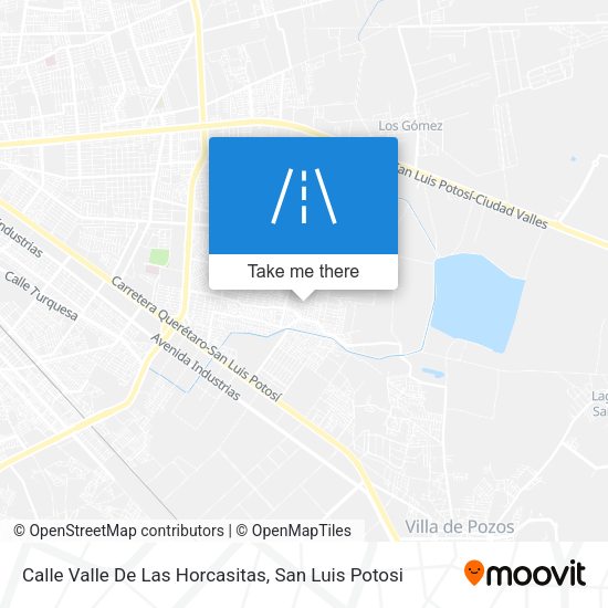 Calle Valle De Las Horcasitas map