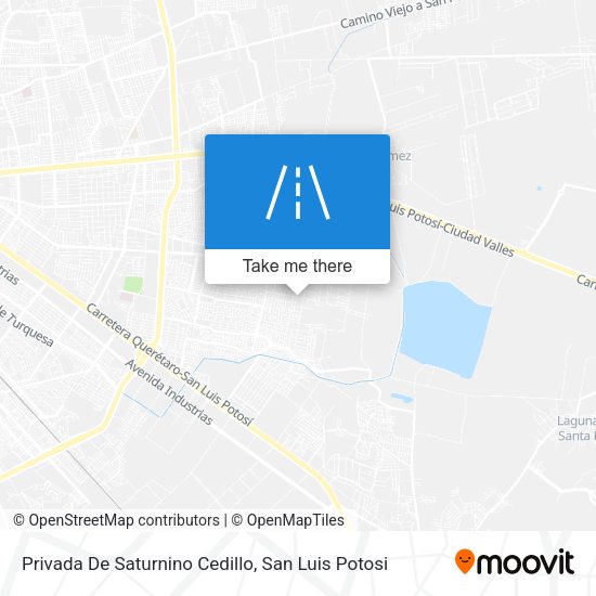 Privada De Saturnino Cedillo map
