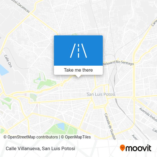 Mapa de Calle Villanueva