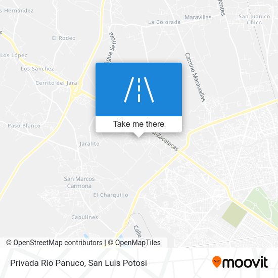 Privada Río Panuco map