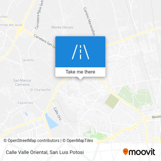 Calle Valle Oriental map