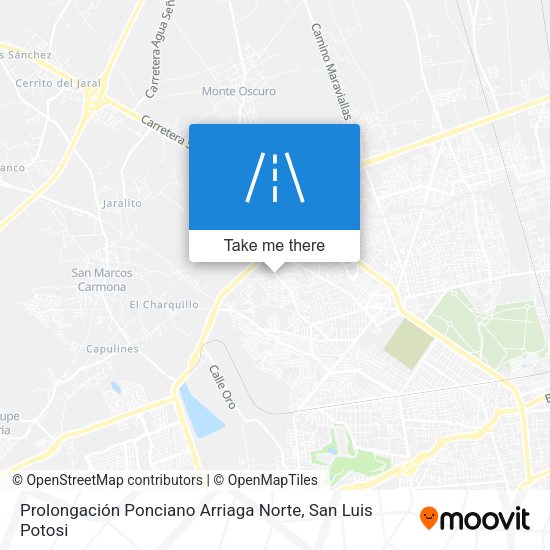 Prolongación Ponciano Arriaga Norte map